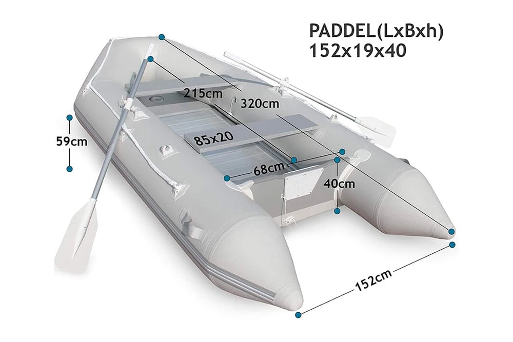 gommone da pesca jago dimensioni